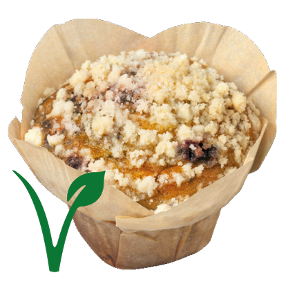 Muffin Fruity Blueberry Vegan